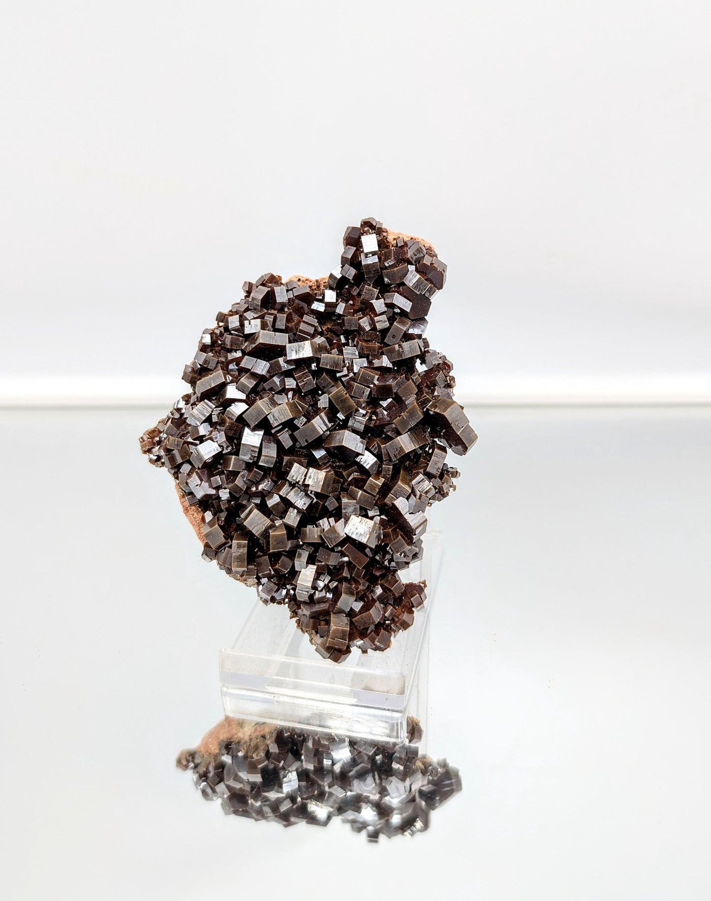 Collector-grade Vanadinite crystal specimen.