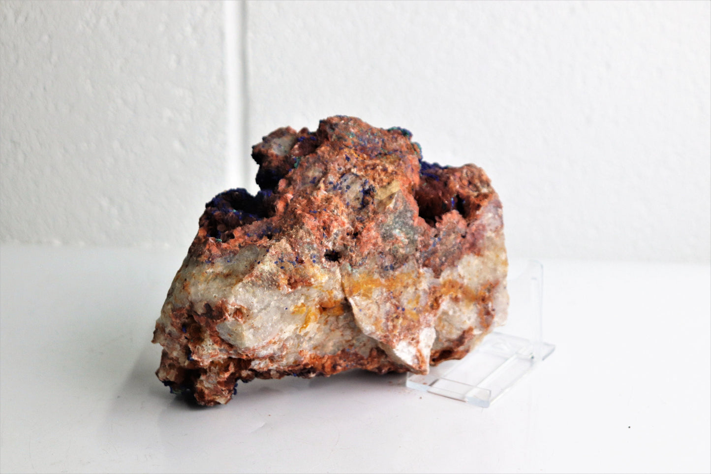 collector crystals azurite blue