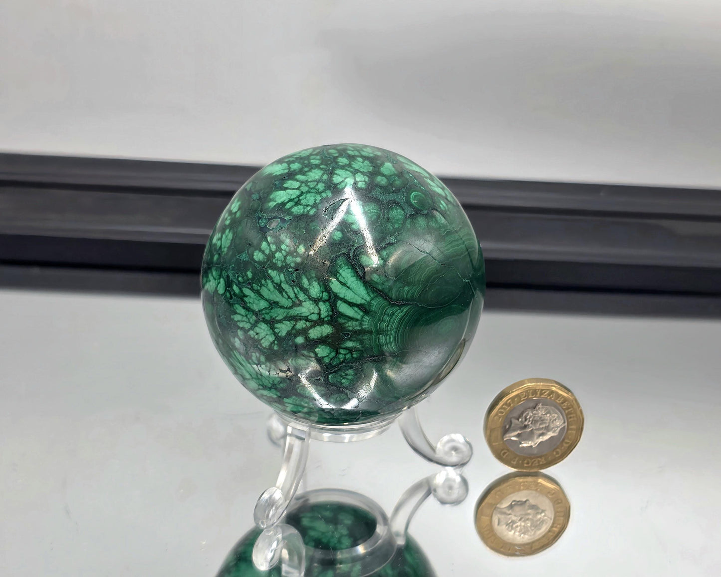 Decorative malachite sphere crystal ball