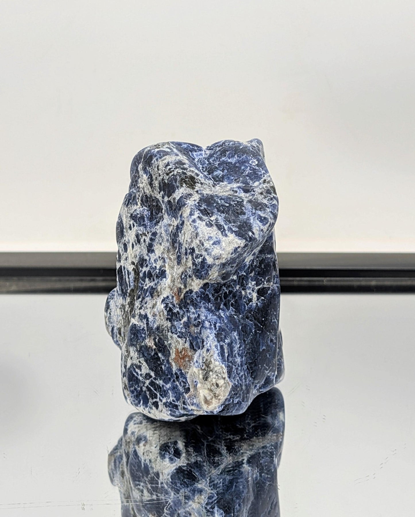 Decorative Sodalite freeform crystal ideal for shelf or altar styling.