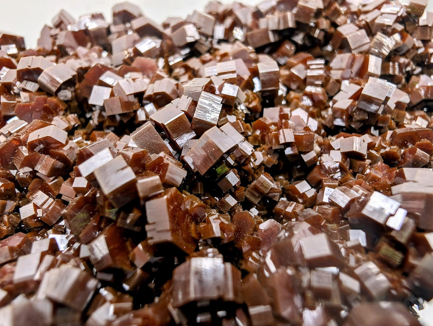 deep red Vanadinite mineral specimen.
