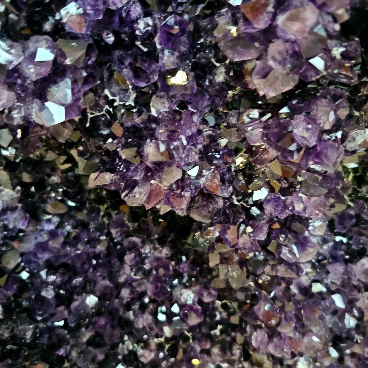 Extra-large amethyst cluster suitable for collectors and statement display