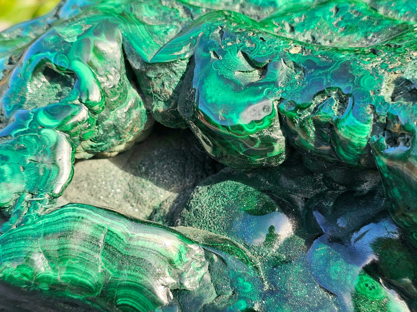 forbidden broccoli large malachite crystal