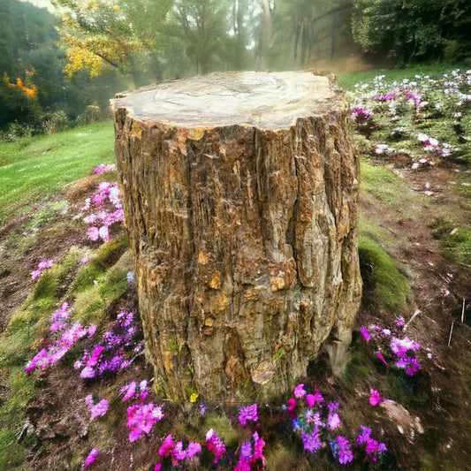 large fossil  wood