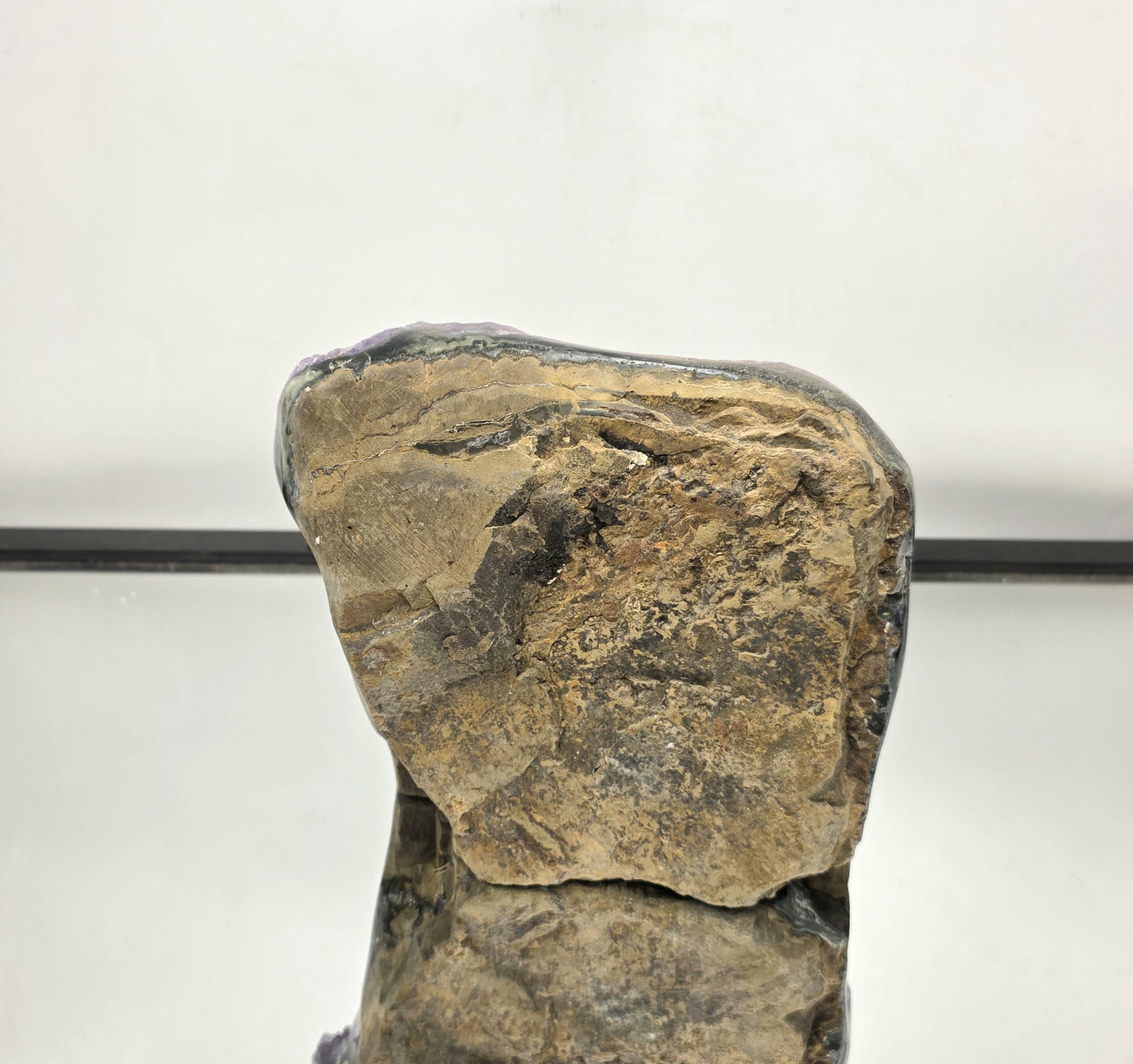 A freestanding Uruguayan Amethyst geode cluster.