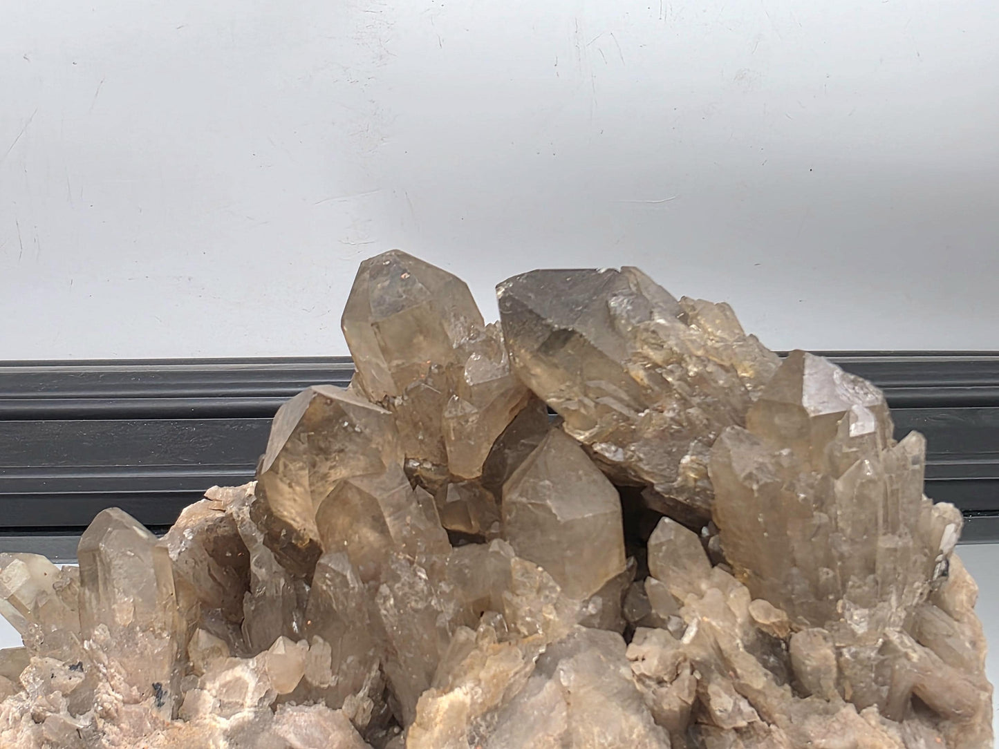 Golden Kundalini citrine points cluster