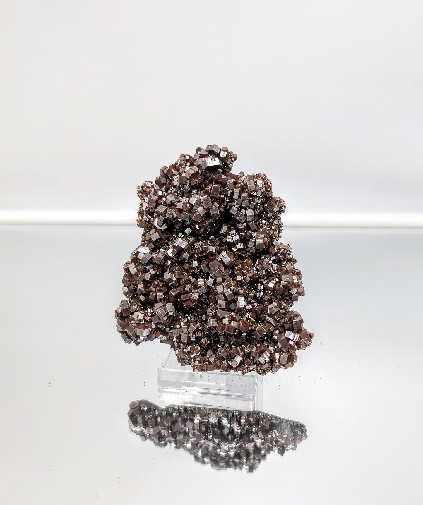 Hexagonal Vanadinite crystal specimen.