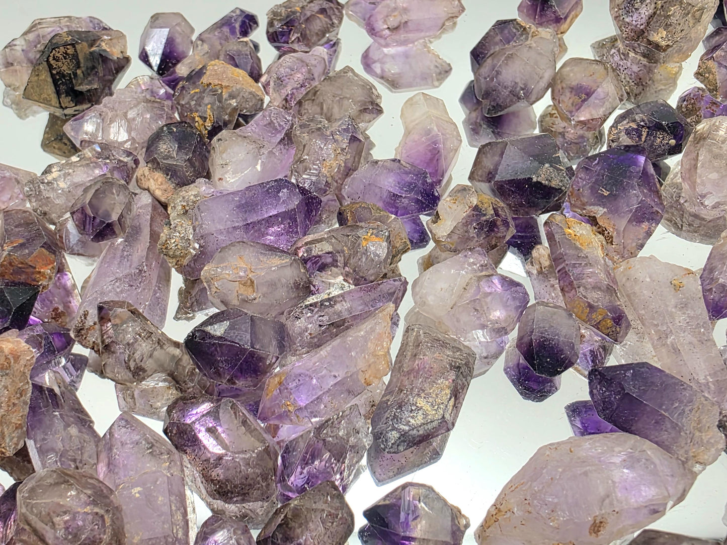 Small amethyst points for crystal grids or sets