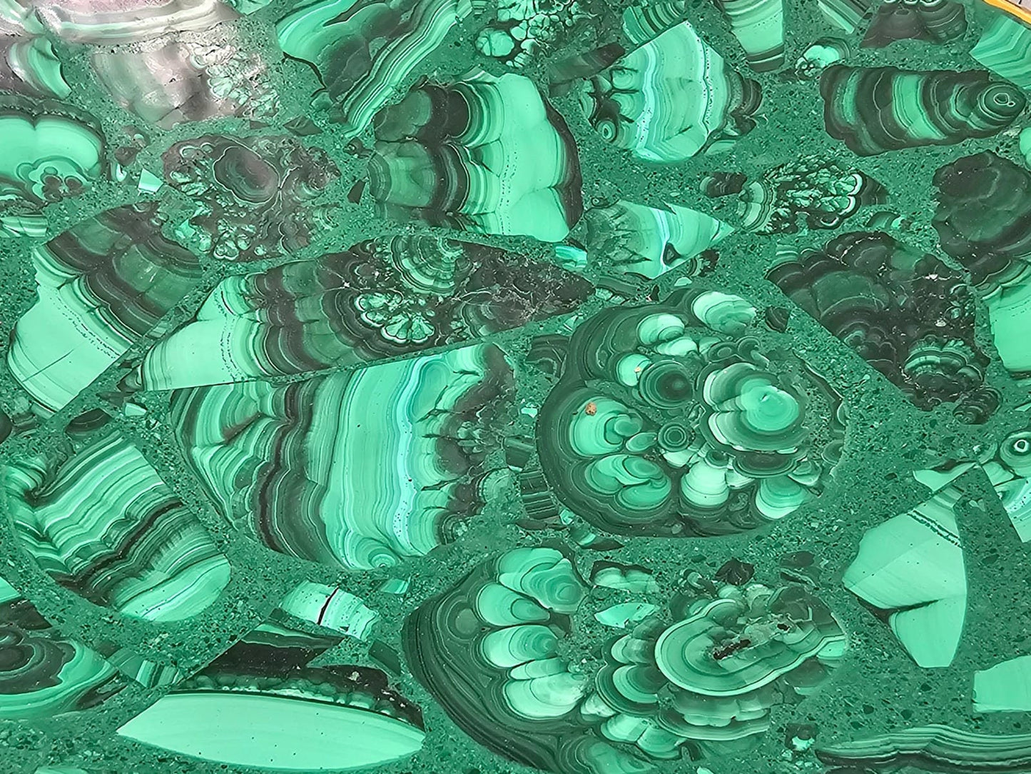 high quality malachite crystal bowl