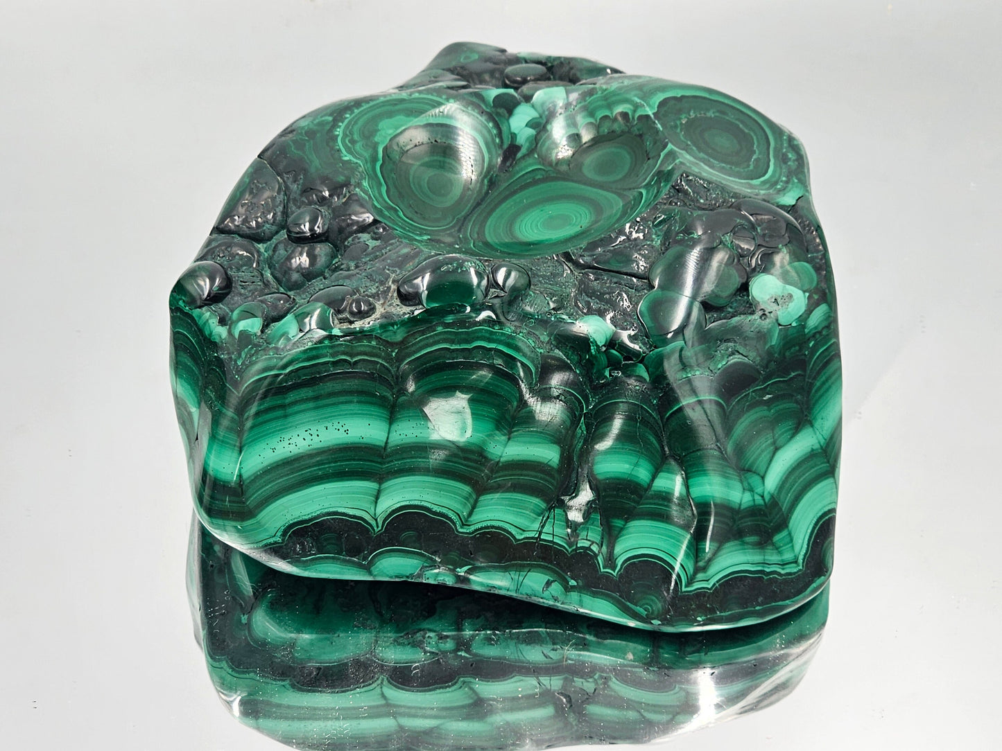 high quality premium crystal bowl malachite