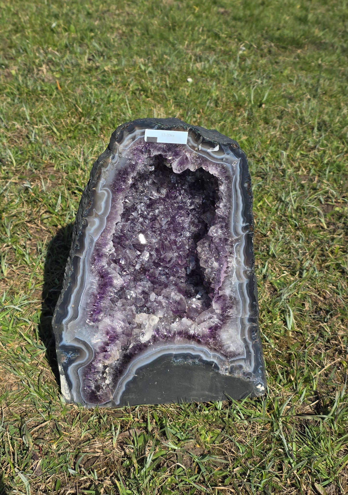 A striking Amethyst Crystal Church, perfect for interior styling.