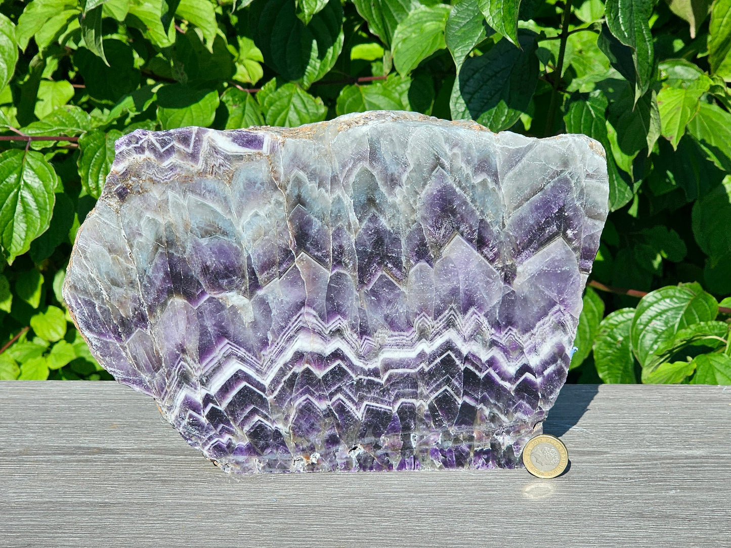 interior design crystals purple slice amethyst