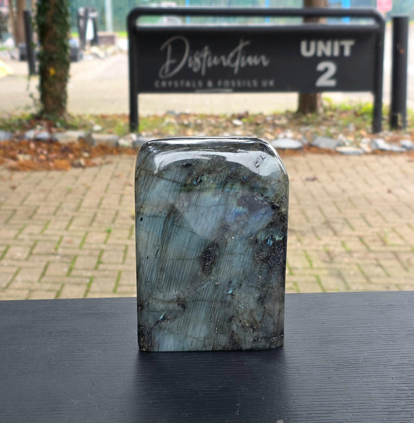 Freeform crystal polished to shine.