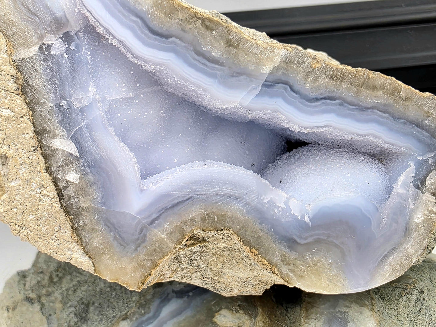 Decorative Blue Lace Agate for display
