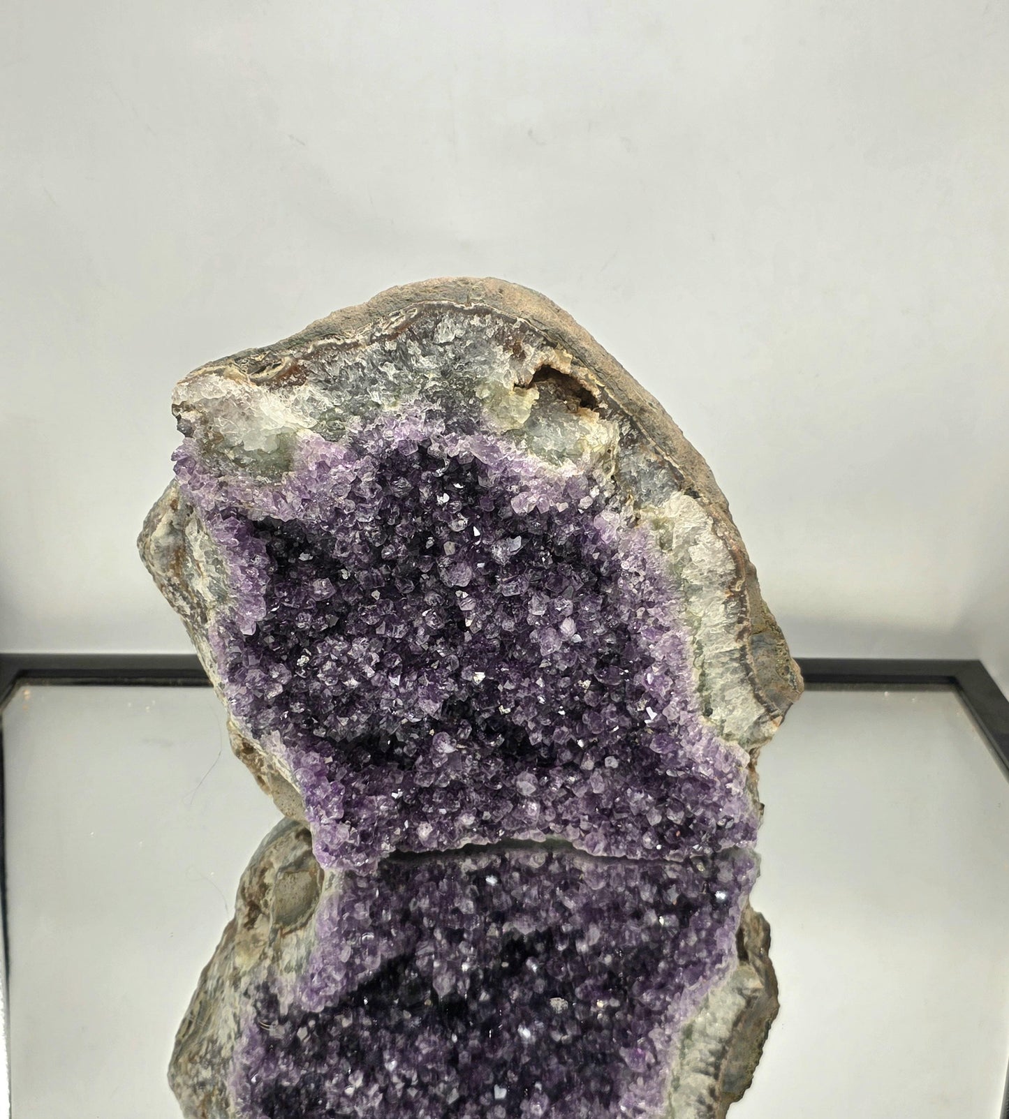 A stunning freestanding Brazilian Amethyst geode.