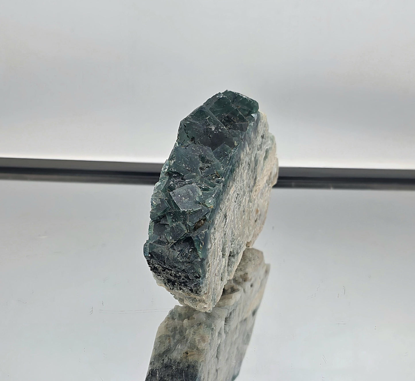 Large Madagascan Fluorite slice that fluoresces under UV light.