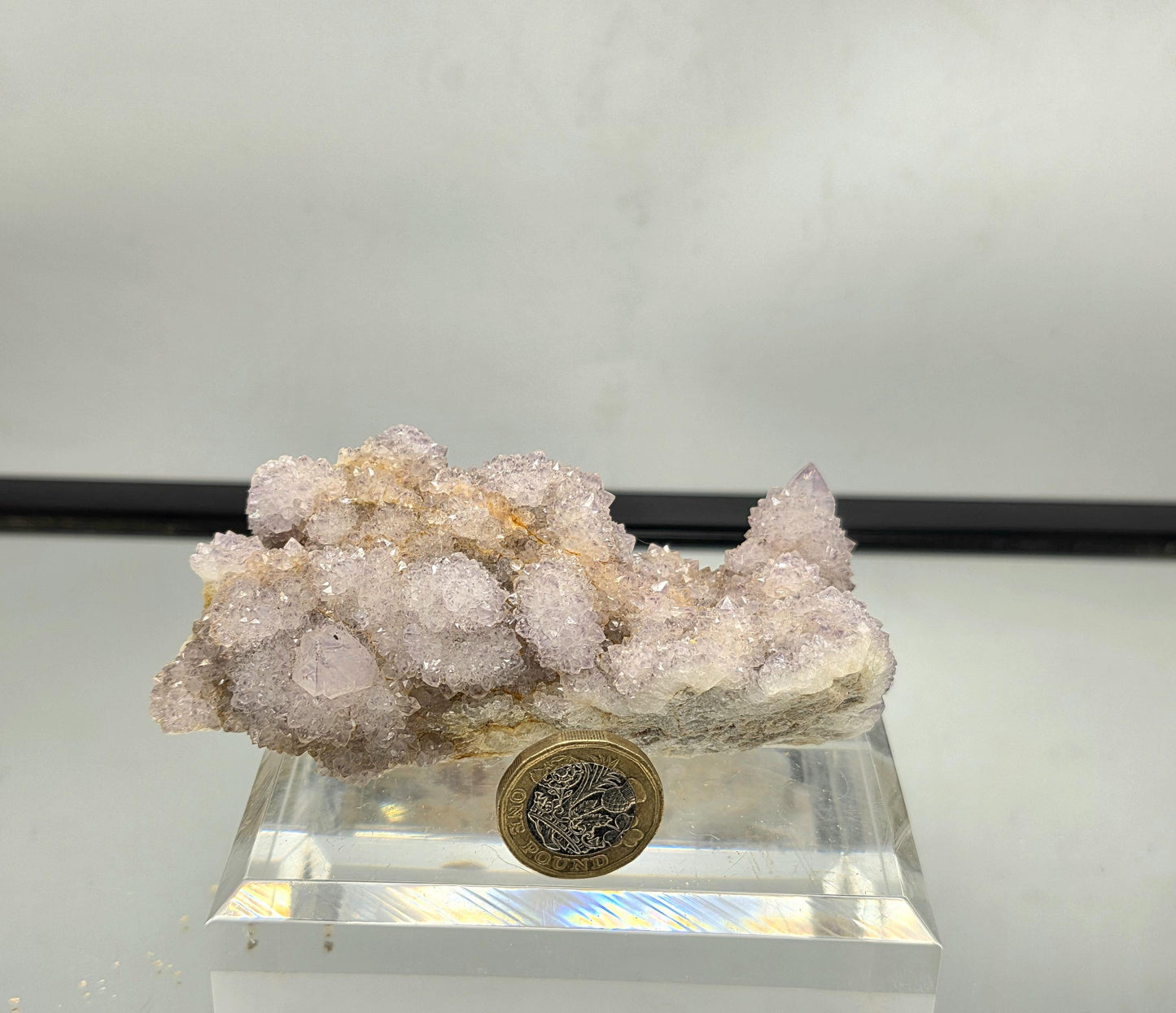 Large Spirit Amethyst natural crystal cluster.