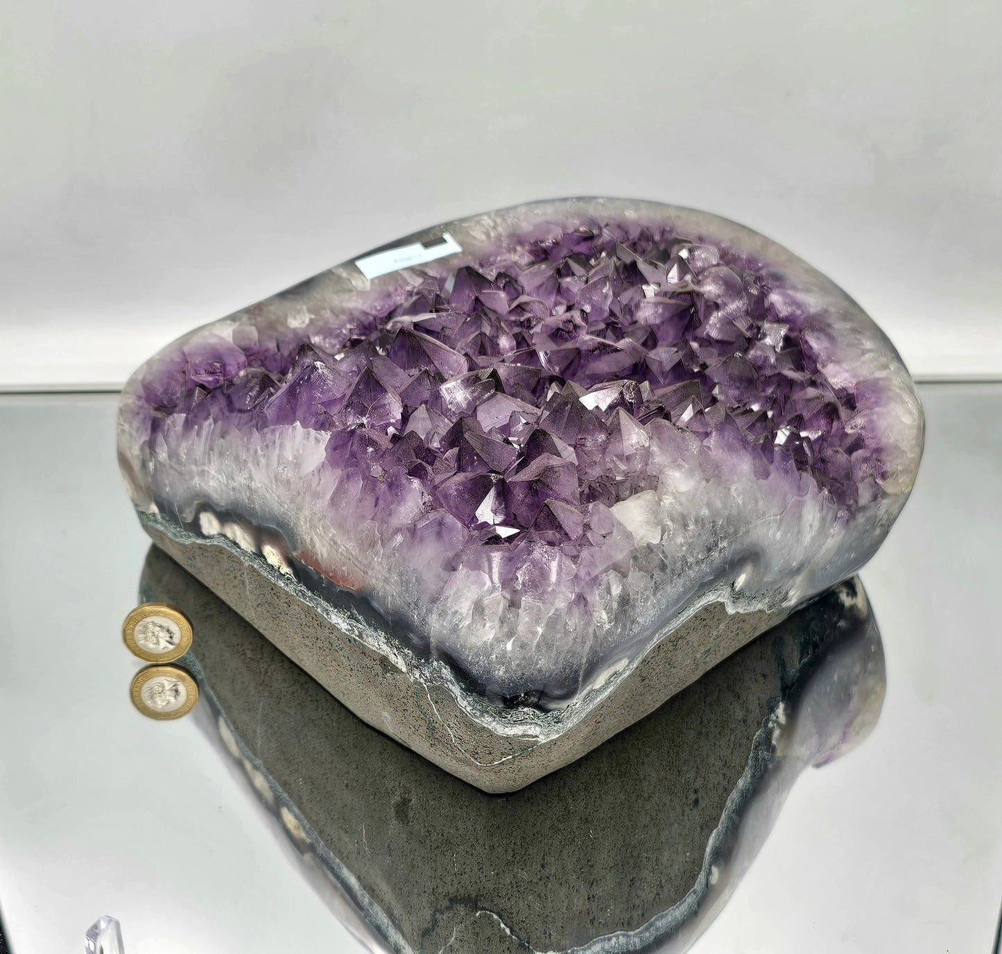 large amethyst cluster from brazil