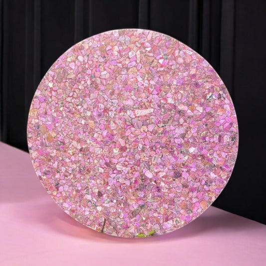 pink furniture crystal table