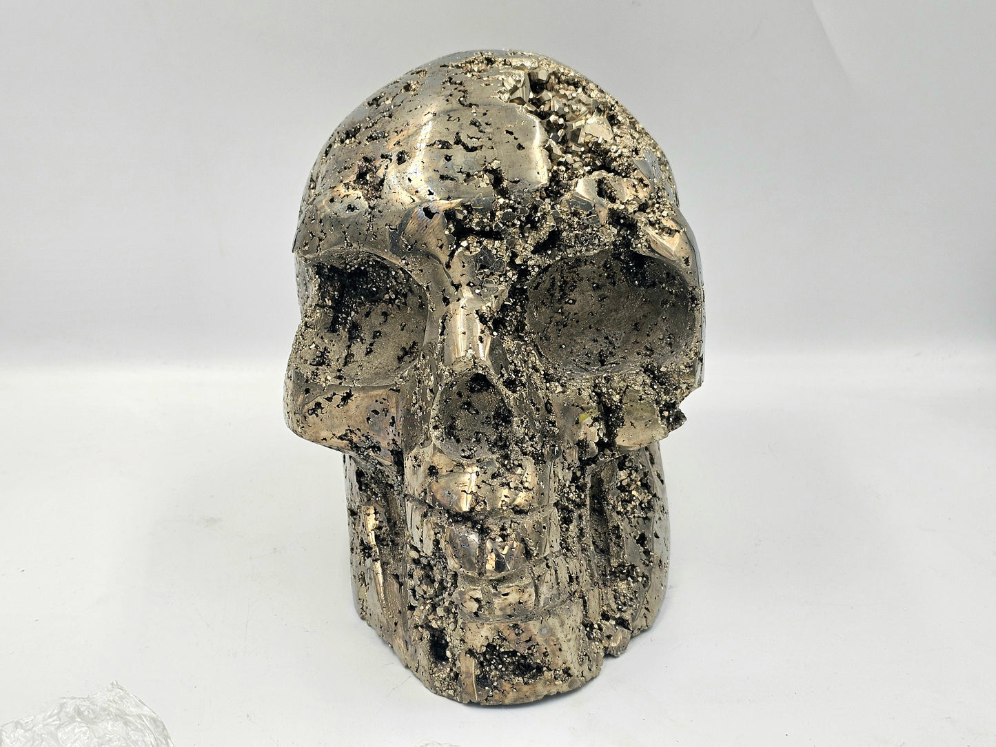 large crystal skull carving