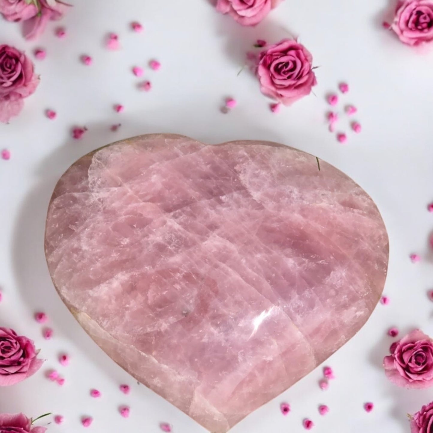 giant rose quartz crystal heart interior design