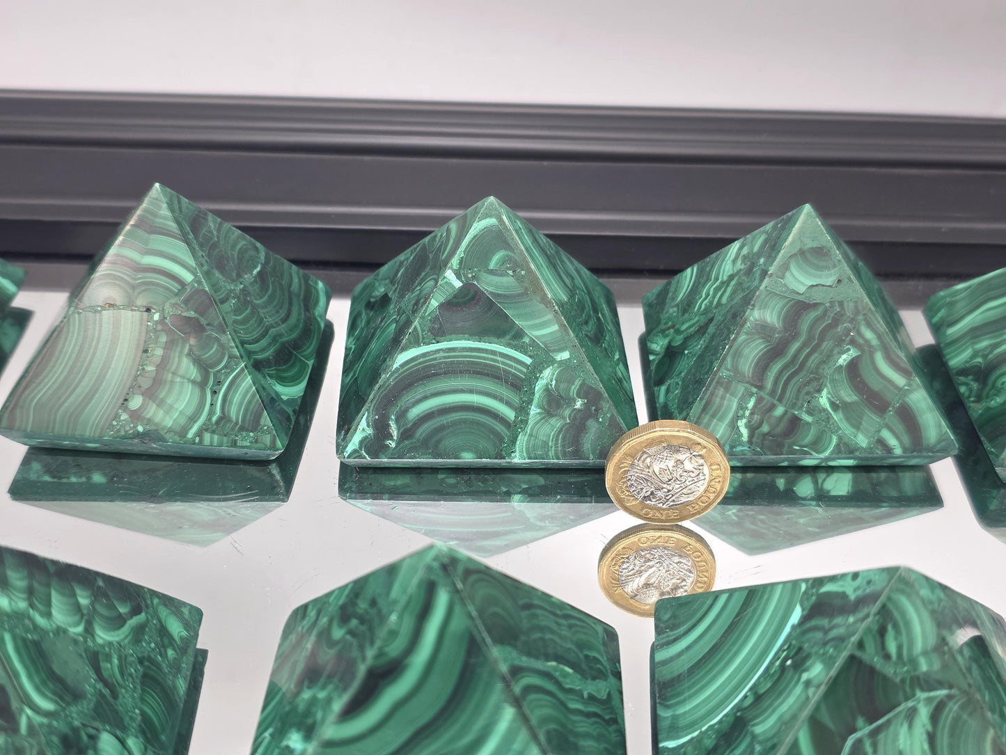 Luxury home decor using real malachite