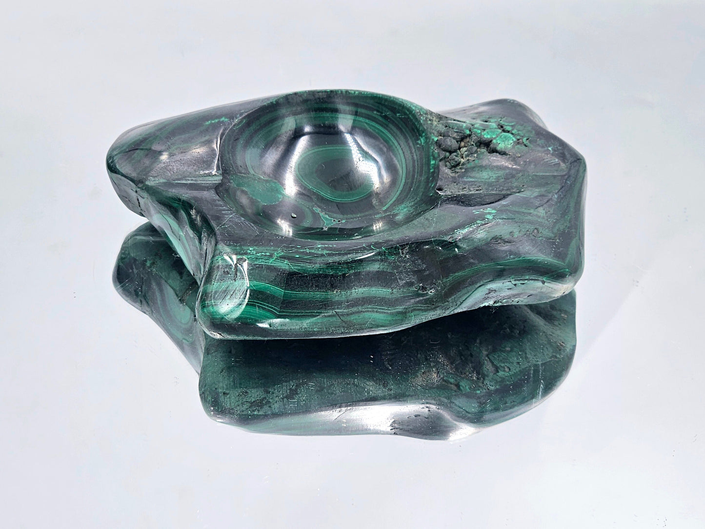 luxury crystal sphere holder malachite