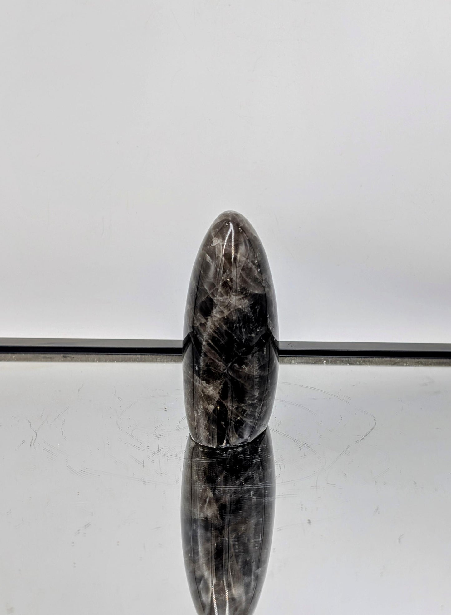 Natural dark Smoky Quartz freeform sourced from deep underground in Madagascar.