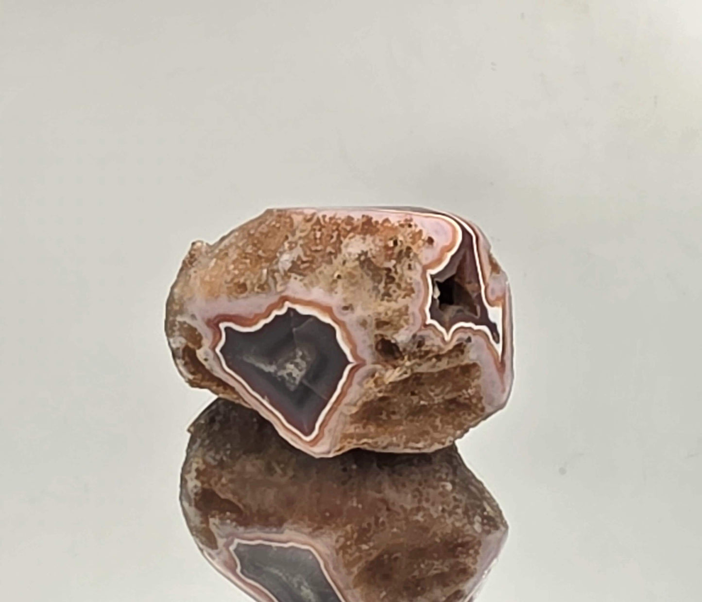 Malawi Agate extra large polished geode stone