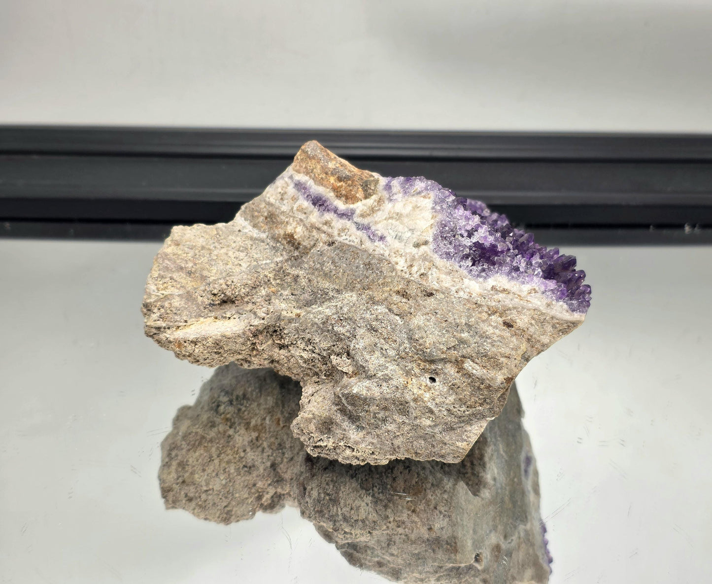 Mapatizya amethyst cluster, rich dark purple tones.