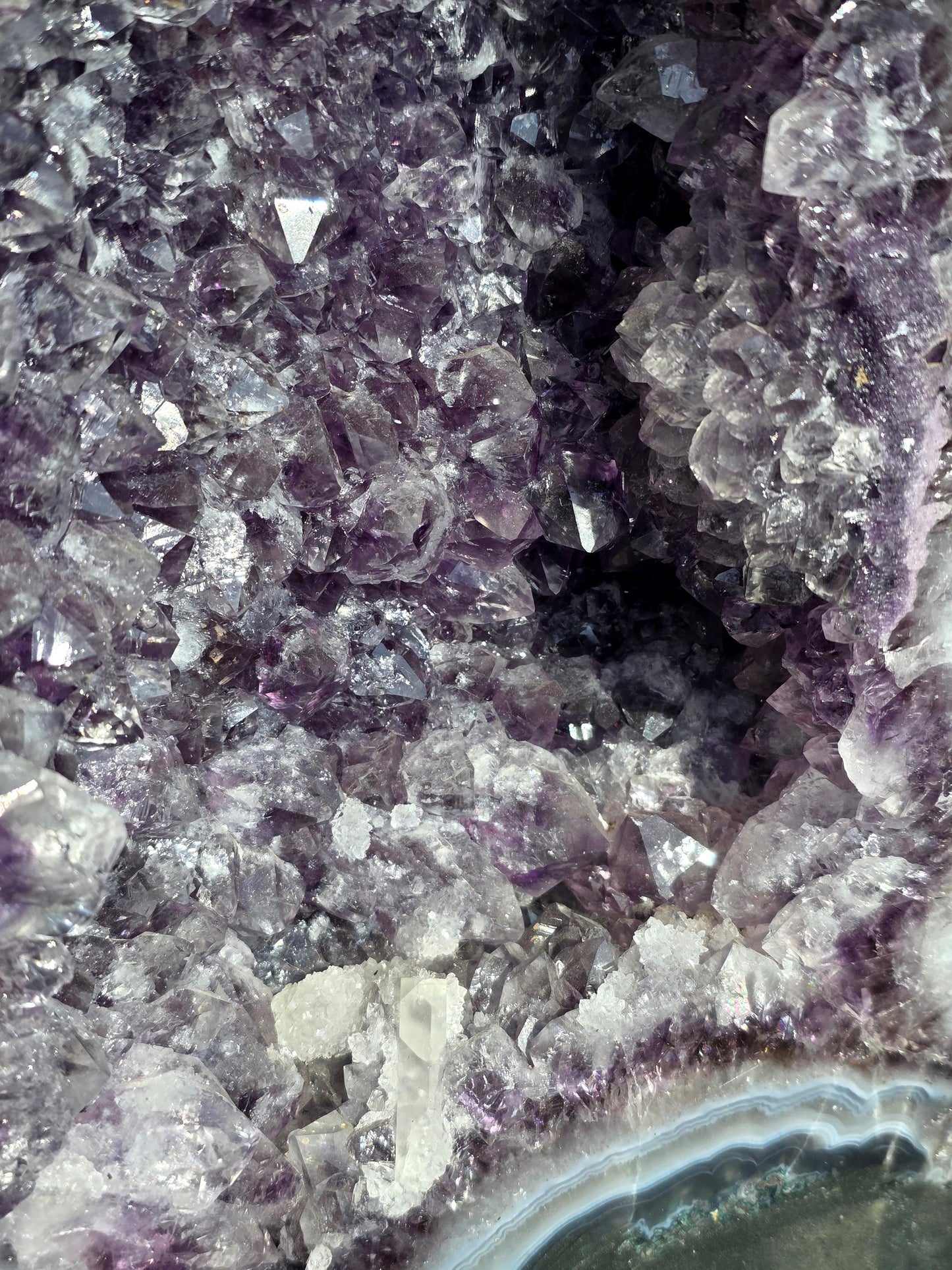 A naturally formed Amethyst Church, inspiring interior decor ideas.