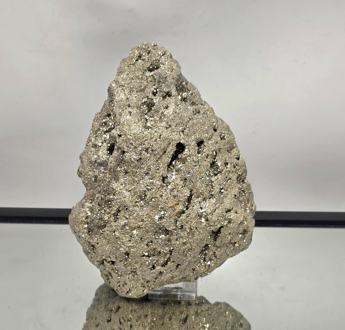 Sparkling Peruvian Pyrite cluster, very large collector’s crystal.