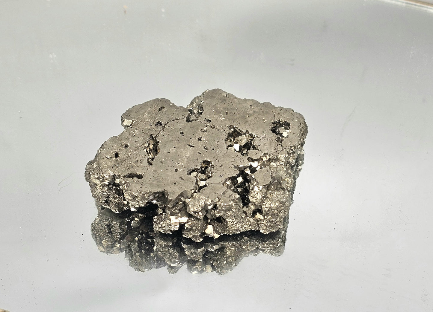 Premium Pyrite crystal slice, a must-have for collectors.
