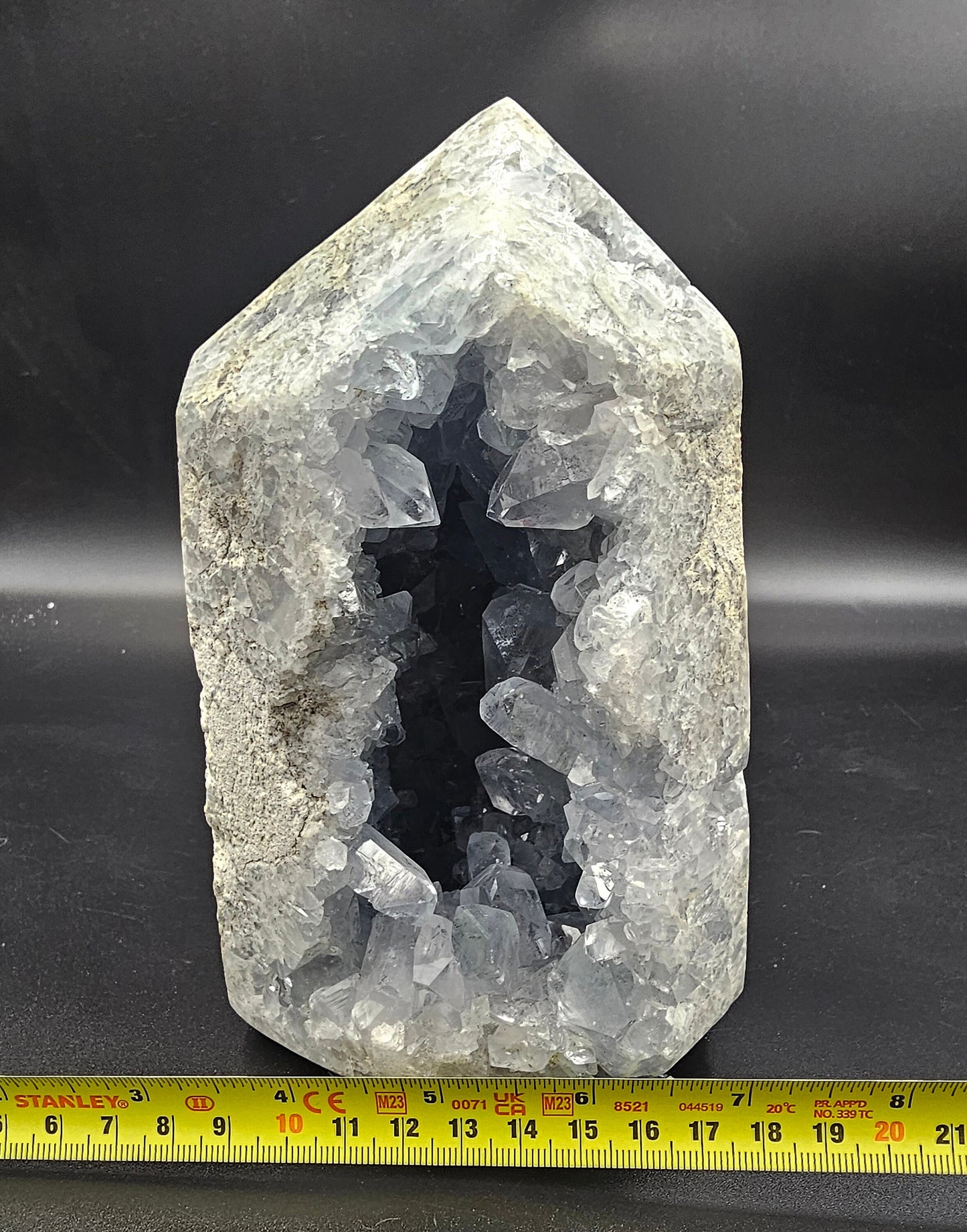 premium celestite crystal tower