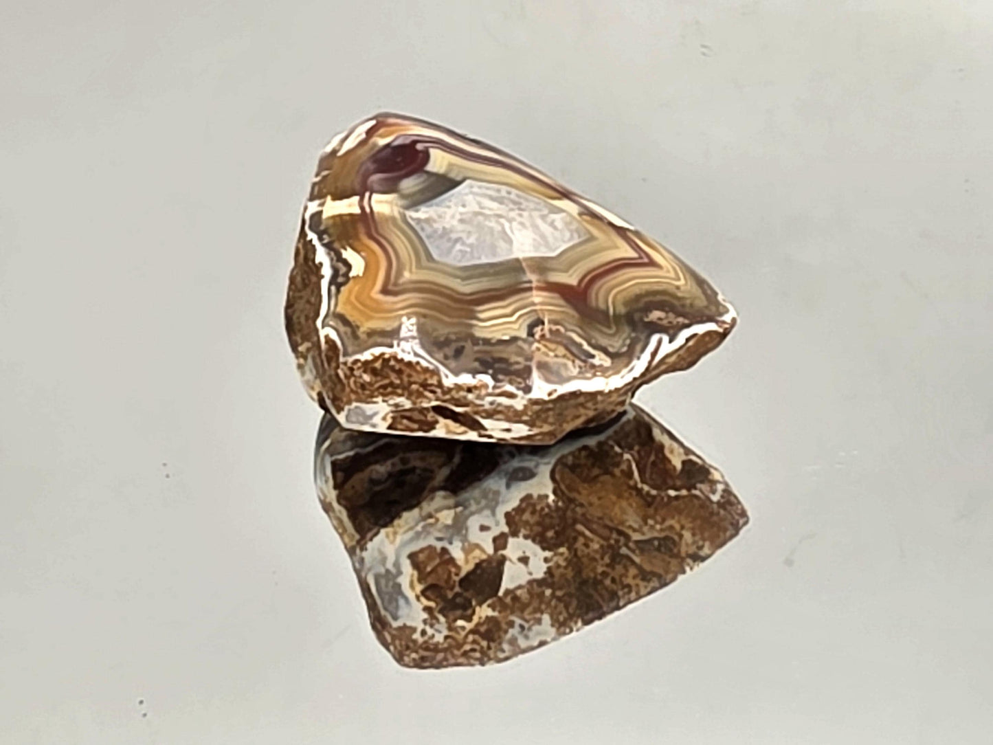 collector’s rare Malawi Agate polished