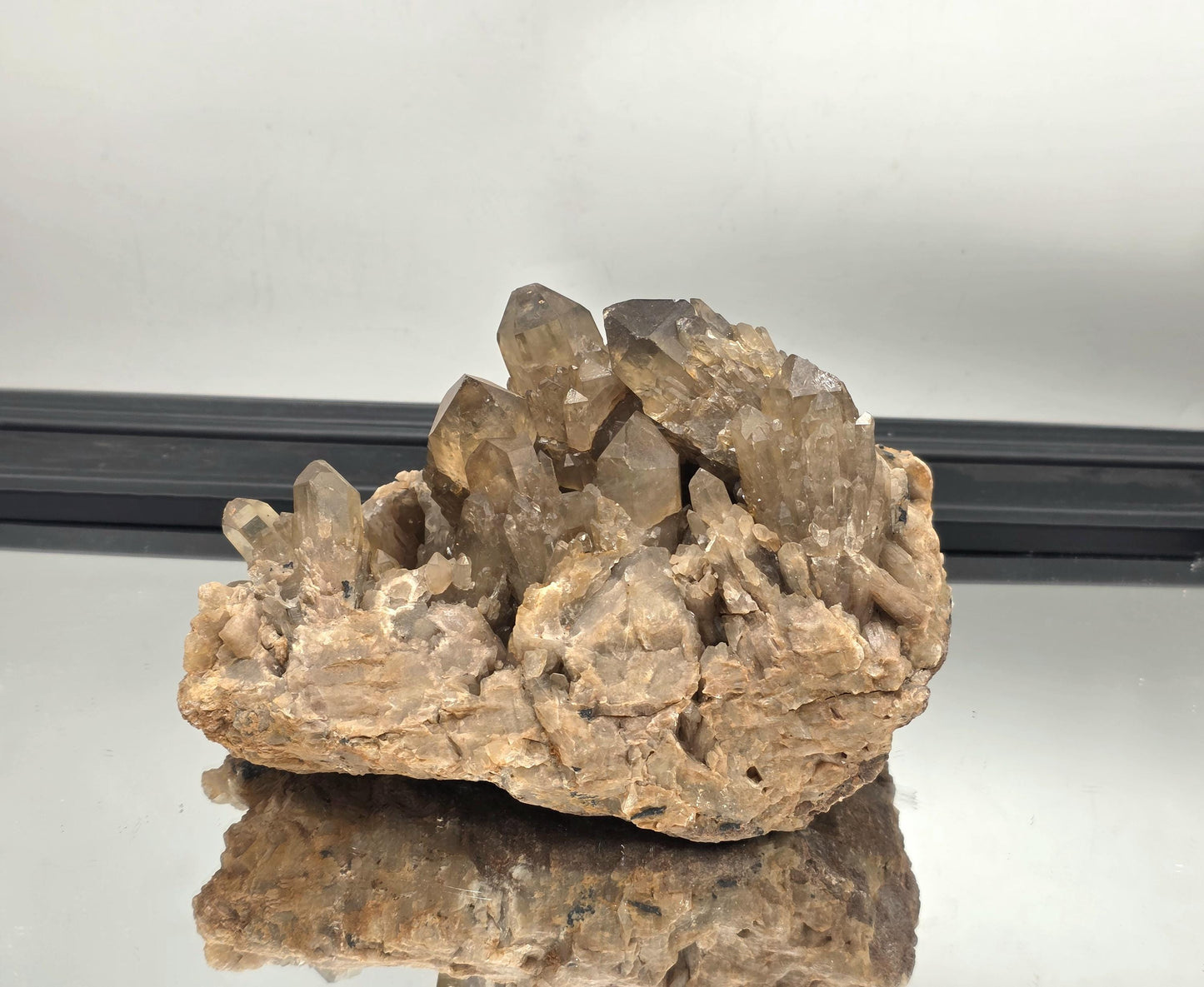 Raw citrine display cluster