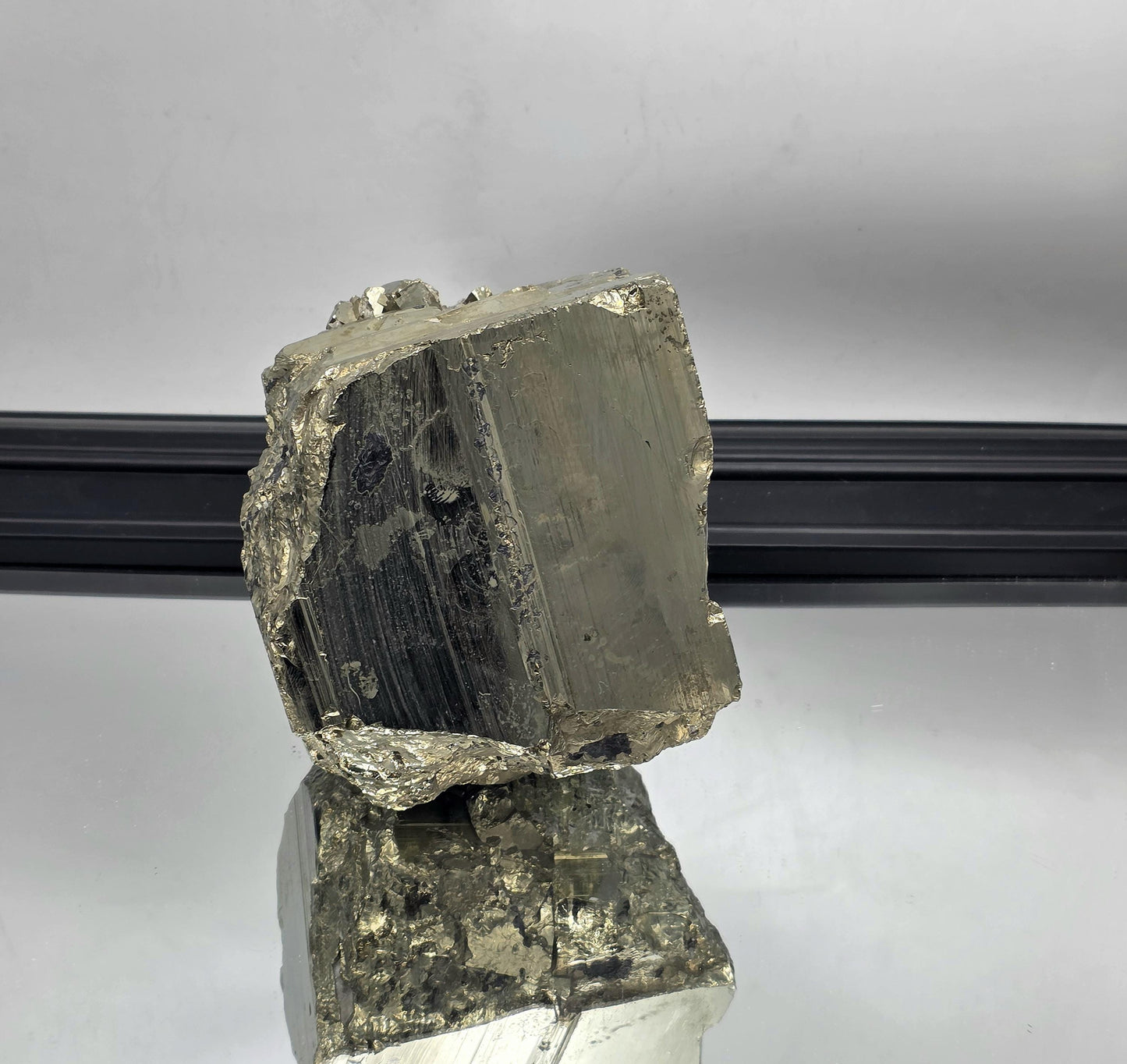 Close-up of crisp cube edges