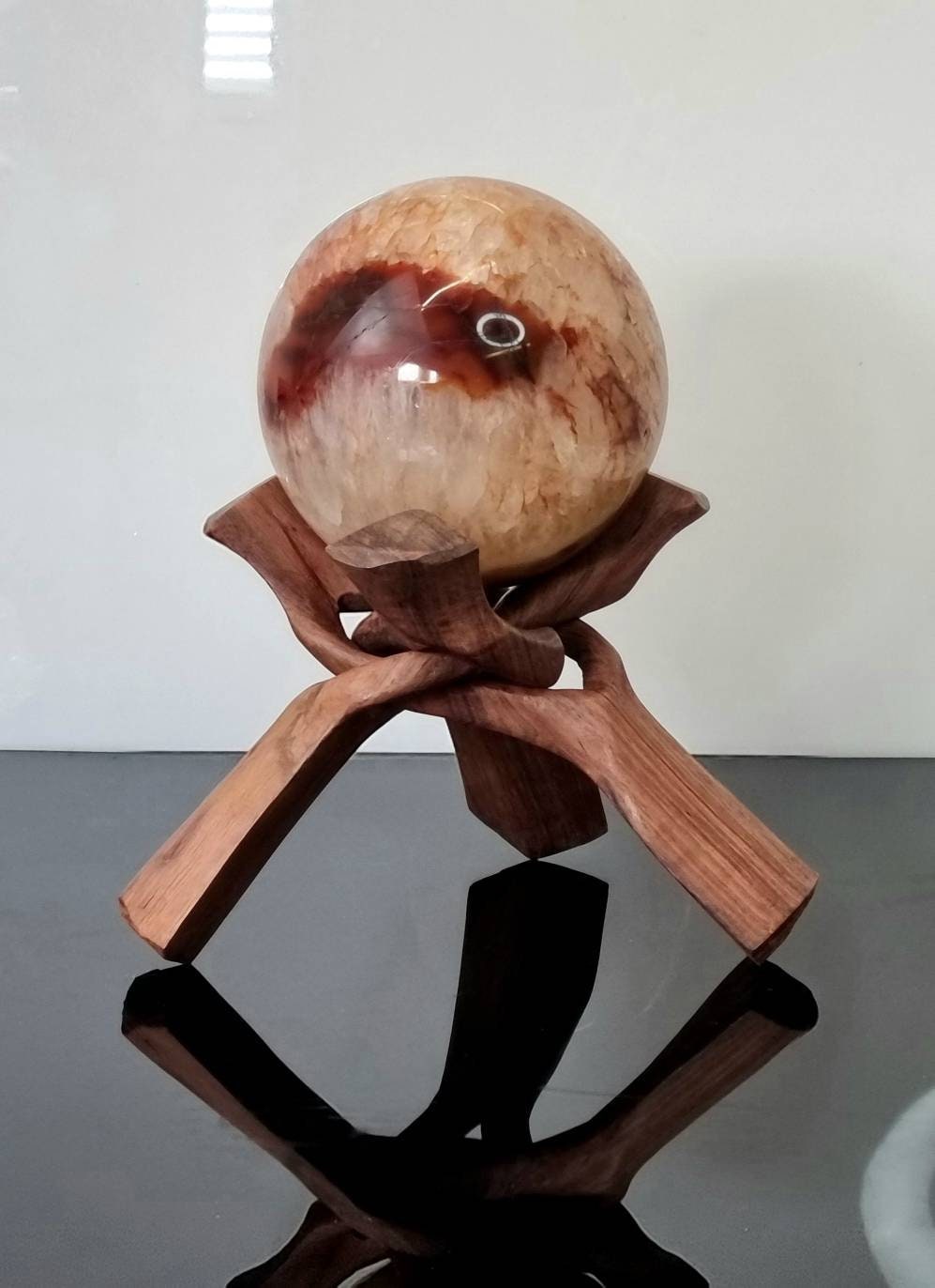 shop large crystal spheres carnelian