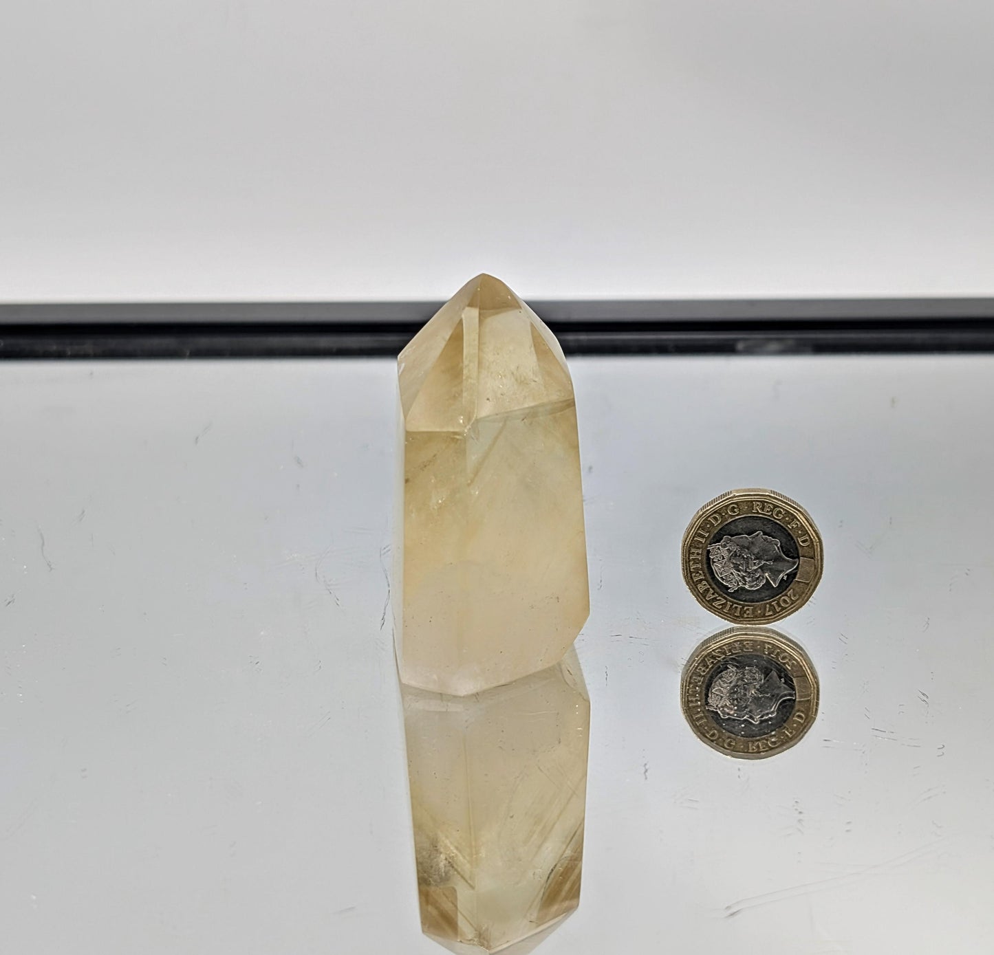 small natural citrine crystal tower from madagascar