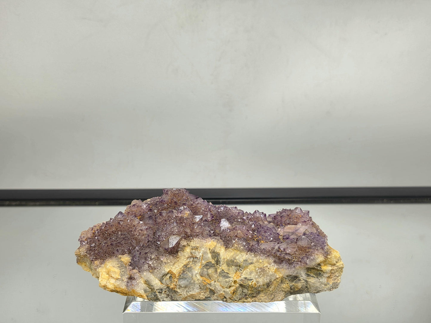 Spirit Amethyst (Cactus Quartz) natural crystal cluster.