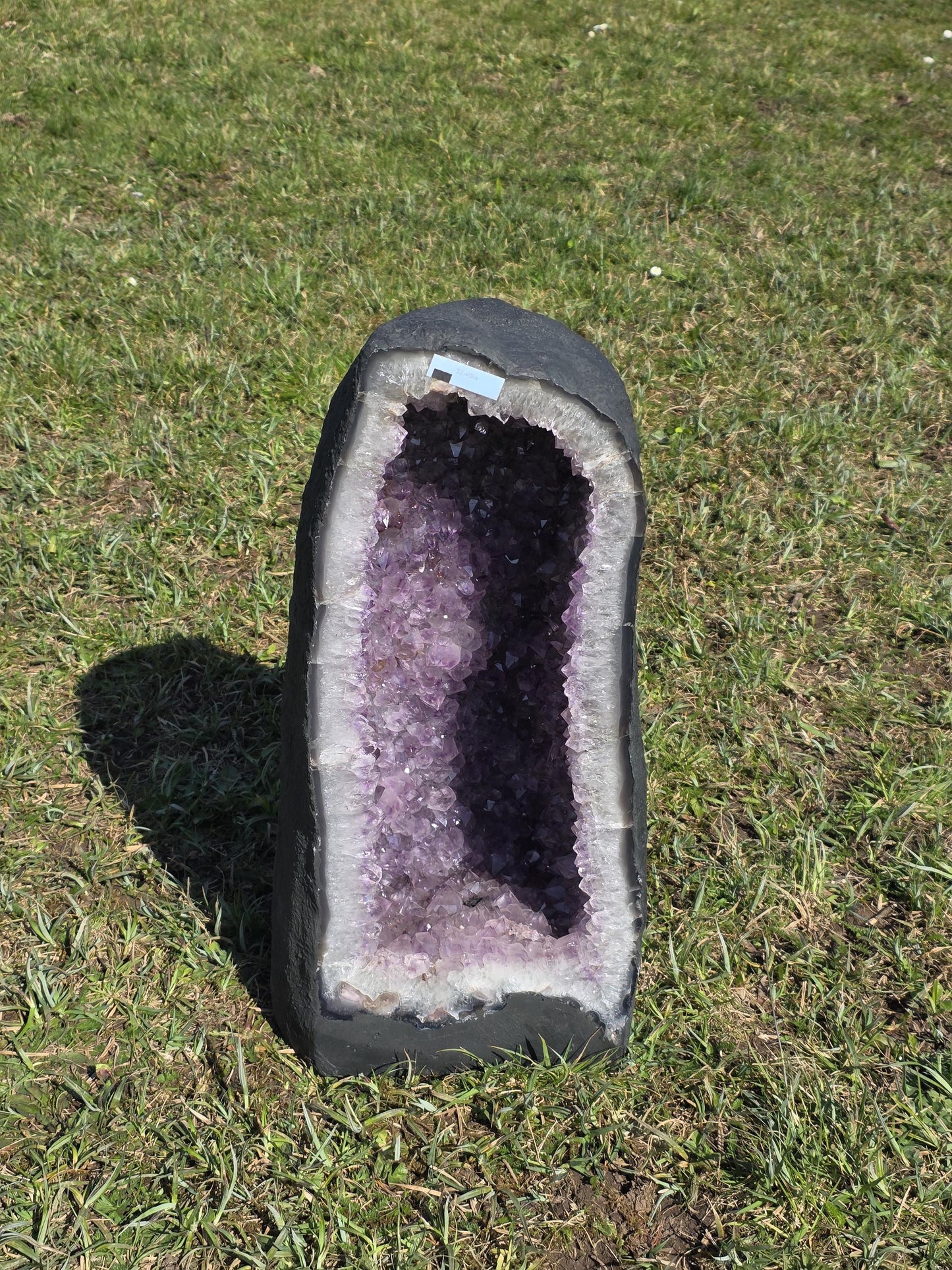 A statement Amethyst geode church, great for modern interiors.