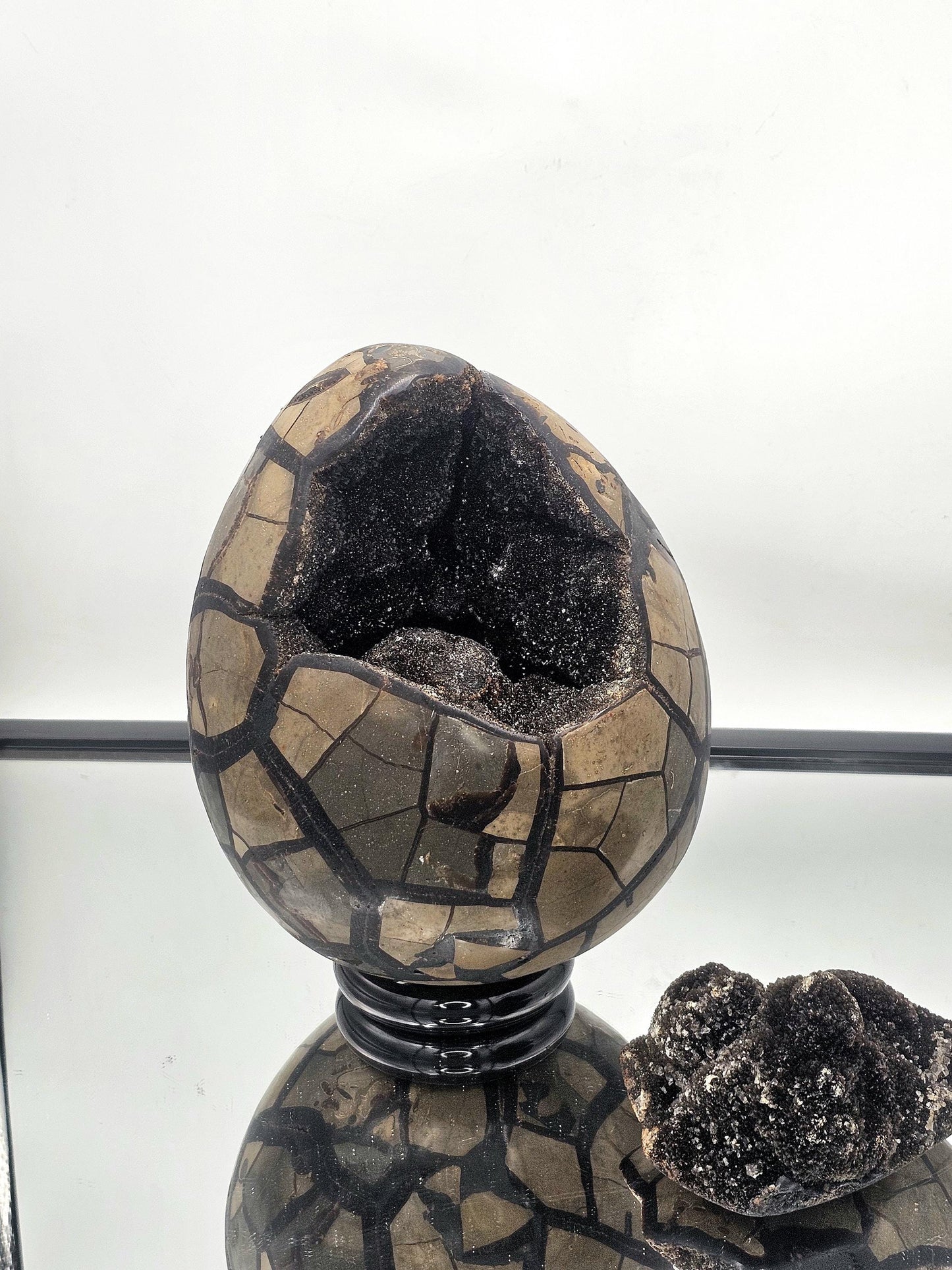 large septarian crystal egg unique interior design