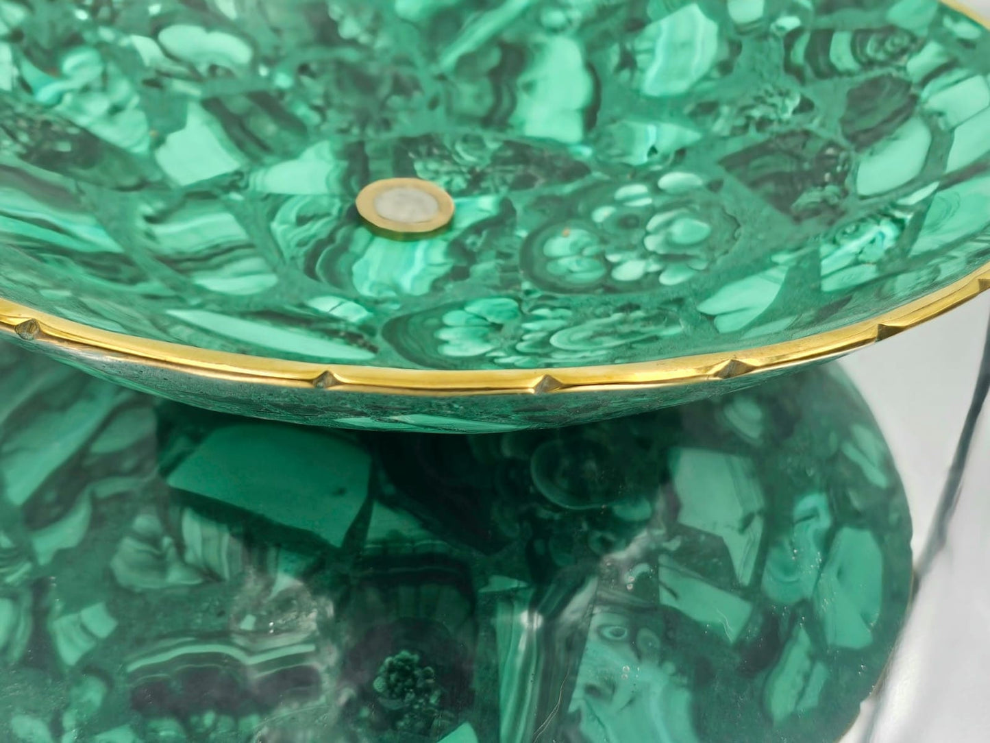 unique interior design crystal bowls malachite