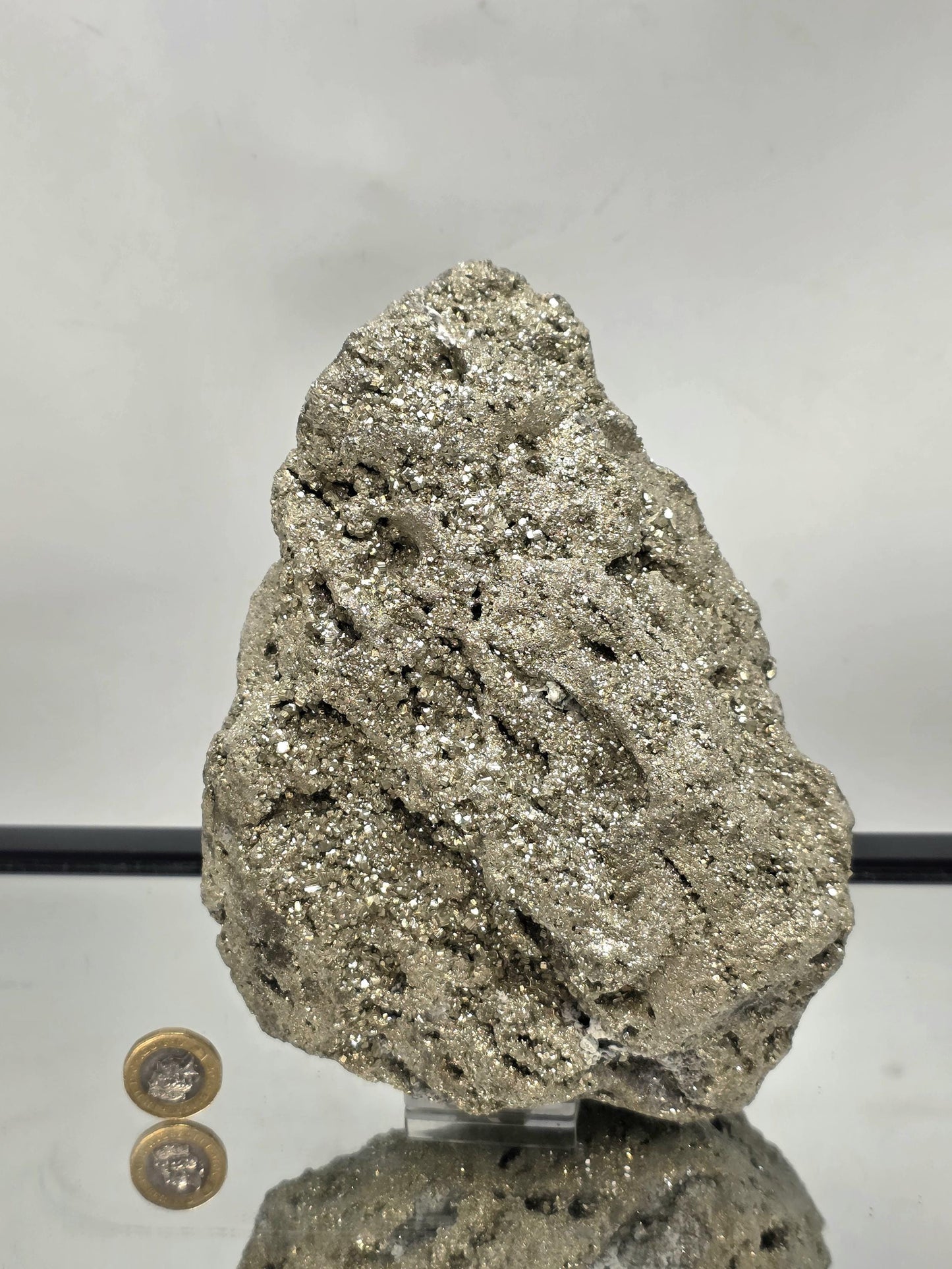 Very large Pyrite crystal cluster, ideal as a display specimen.