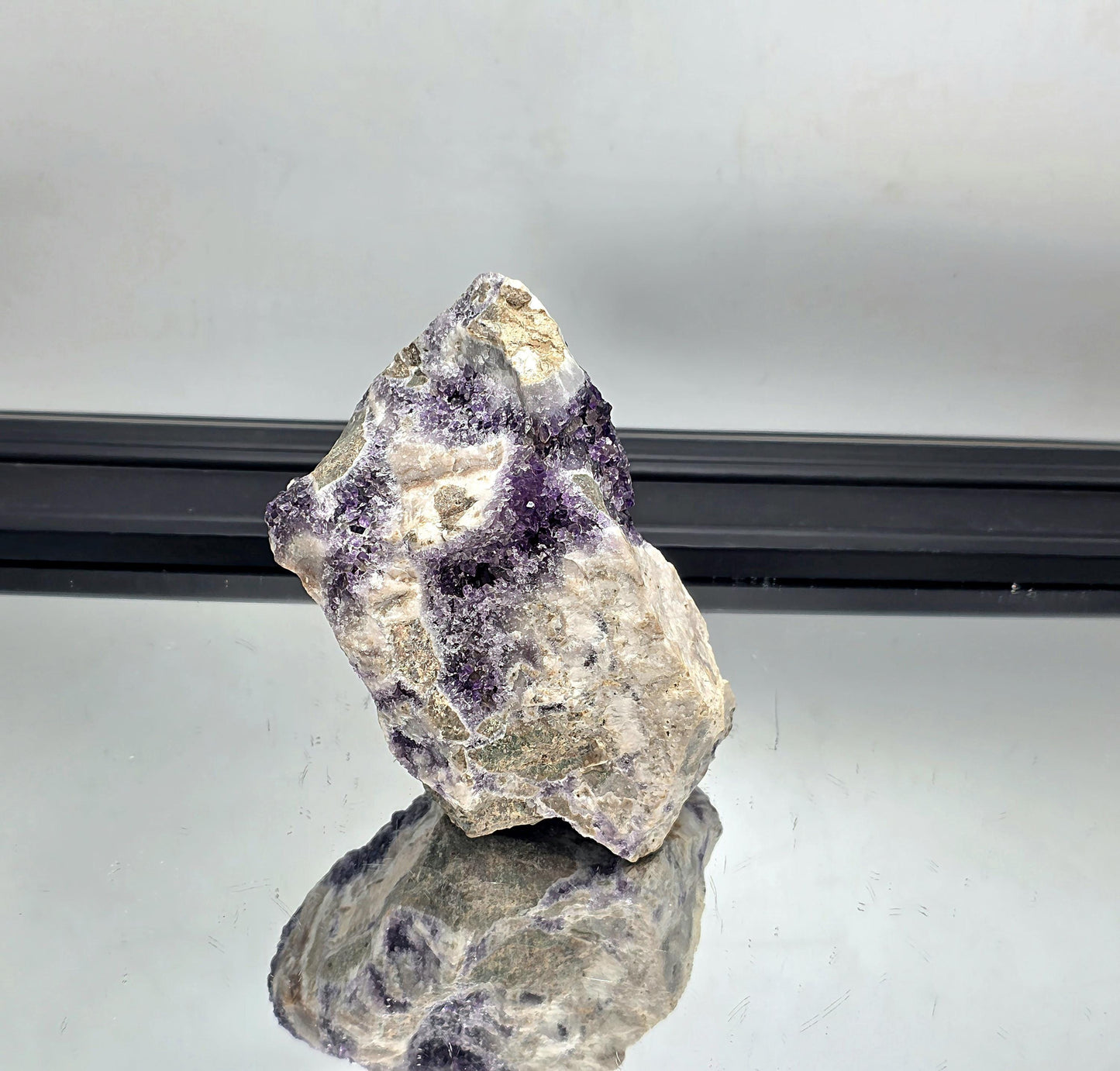 Dark violet Mapatizya amethyst cluster, collector’s piece.