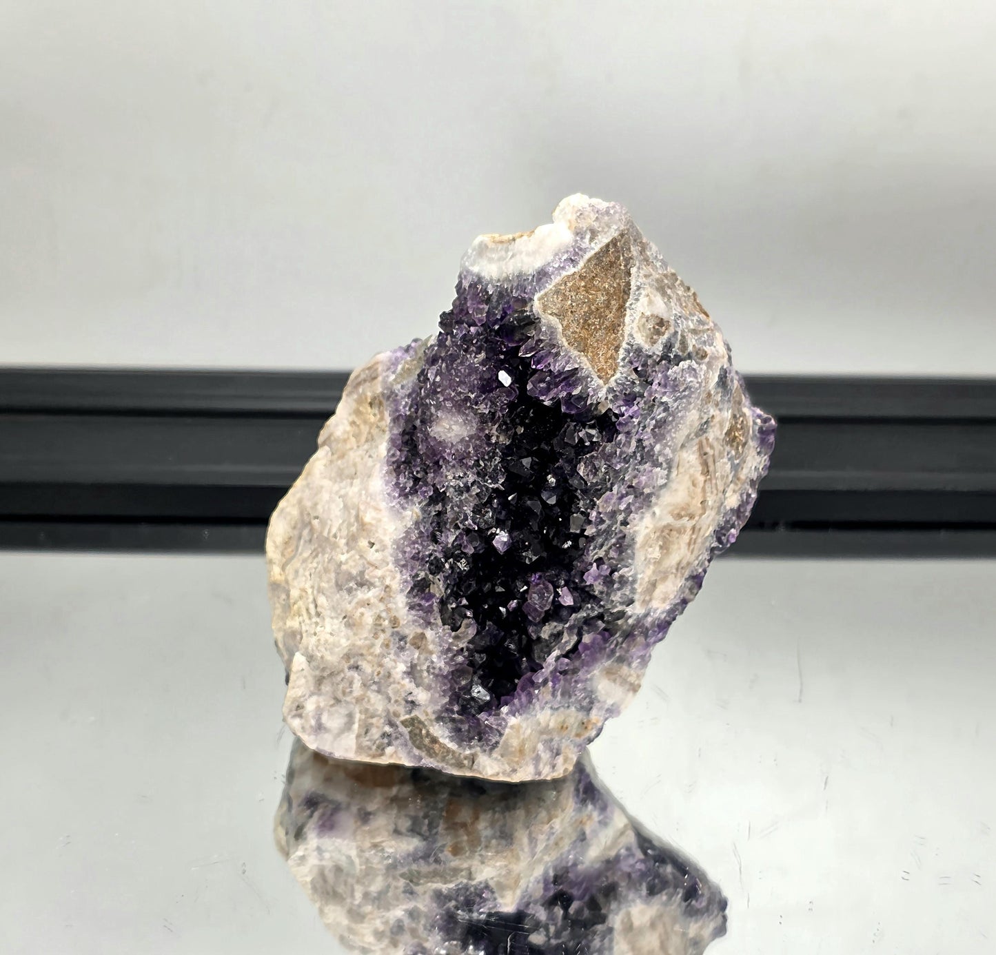 Mapatizya amethyst cluster with deep violet hues, Zambia.
