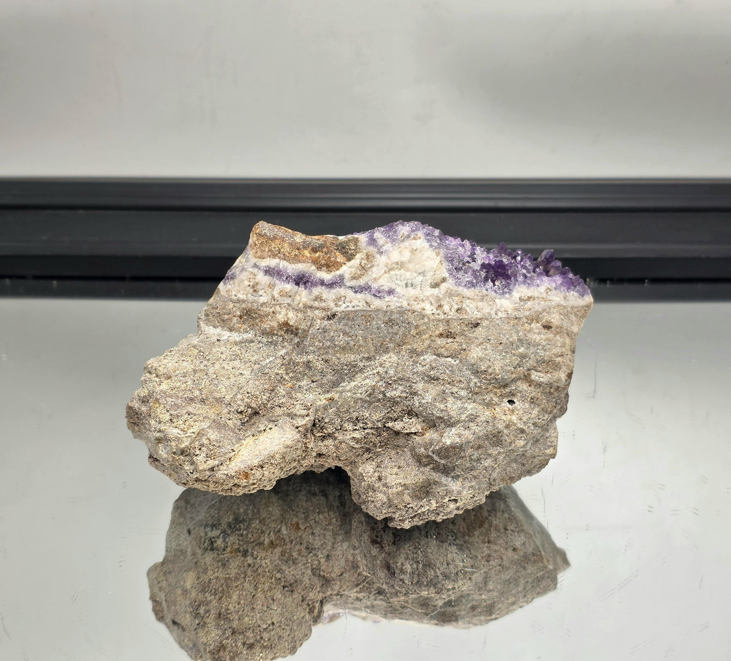 Zambian Mapatizya amethyst cluster specimen.