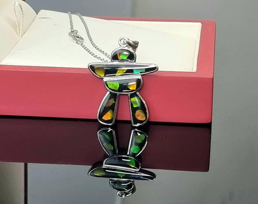 Ammolite Gemstone Necklace Luxury Gift