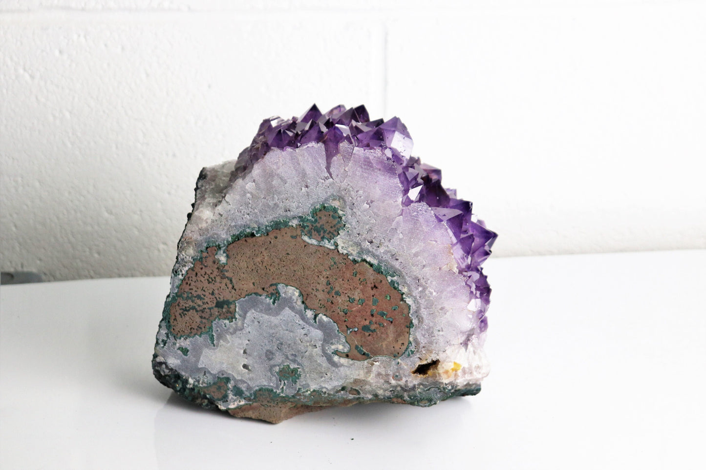 AM50) Large Amethyst Crystal Geode