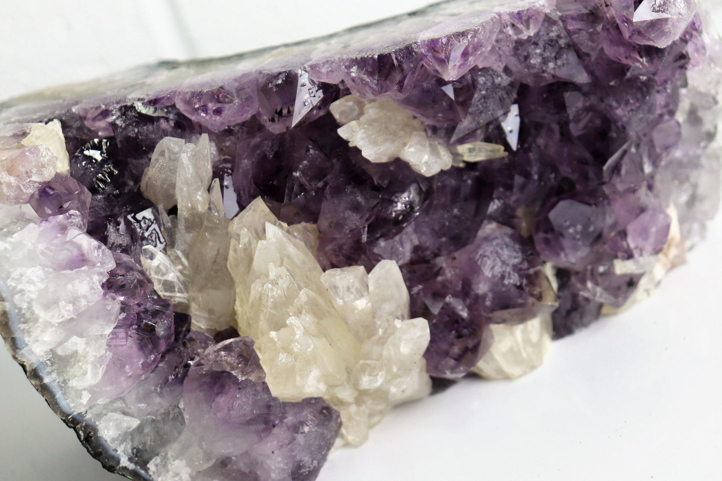 AM14) Large Amethyst Crystal Geode Brazil